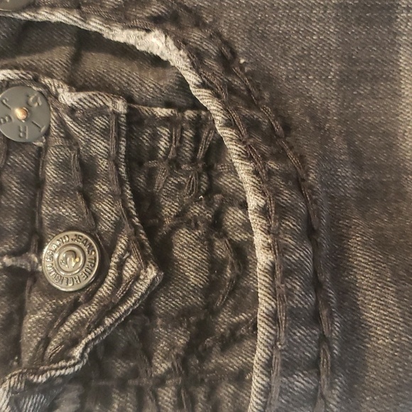 True Religion Jeans Mens World Tour Rickey Super t Black Red Label USA 40 - Picture 5 of 16